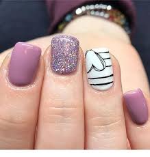 Cute simple nail designs include the following: 70 Simple Nail Design Ideas That Are Actually Easy Heart Nail Designs Purple Nails Valentines Nails
