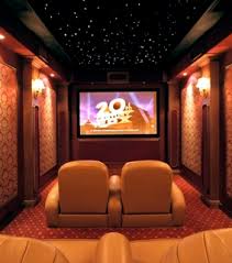 This home theater harkens back to the golden age of hollywood, entrancing guests with plush velvet theater chairs and ornate lighting. Home Theater Room Decor Images On Favim Com