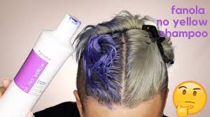 Apr 02, 2021 · your purple shampoo bottle should give you directions on how long to keep your hair saturated in the shampoo. Fanola No Yellow Shampoo Purple Shampoo Maintain Grey Silver Hair Youtube
