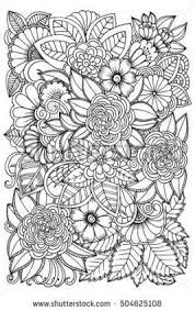 Maybe you would like to learn more about one of these? 15 Ideas For Drawing Patterns Black And White Coloring Pages Flower Pattern Drawing Doodle Floral Floral Drawing