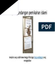 Sampel 100 template undangan pernikahan format powerpoint. Template Undangan Pernikahan Islami