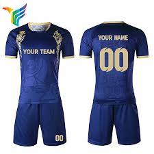 Barron uniforme azul com reflectores sz. China Azul Personalizada Uniforme De Futbol Soccer Jersey De Futbol Deportes Mas Barato El Desgaste Comprar Uniformes De Futbol En Es Made In China Com