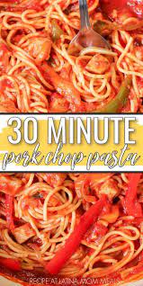Spaghetti With Pork Chops Recipe Recipes Spaghetti Recipes Pasta Dinners