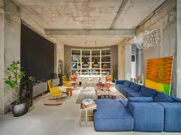 Stunning backyard patio system filled with potted plants and flowers throughout creating a small yard garden oasis. Industrial Style For Living Room Design Apply With Concrete Brick And Wooden Touched Roohome