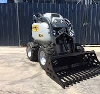 Dig-It Mini Loader Round Bar Rake Bucket - MLRK