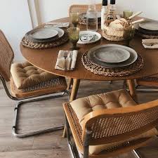 Retro Round Dining Table Set In 2020 Round Dining Table Sets Round Dining Table Dining Table Setting