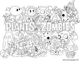 Kids can use a combination of dark colors to make the pages look dark and gory. Print 2 Plants Vs Zombies Coloring Pages Coloring Home