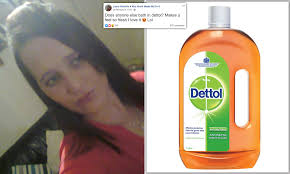 Mother Reveals How She Bathes In Dettol Antiseptic Disinfectant Once A Week Daily Mail Online
