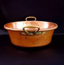 French Antique Copper Jam Preserve Pot Etsy French Antiques Antiques Antique Copper