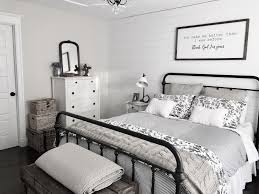This looks over a unique black wooden coffee. Farmhouse Bedroom Modern Farmhouse Bedroom Master Bedrooms Decor Home Decor Bedroom