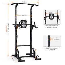 It's usually found on the side of the tower opposite from the captain's chair/dip stations. 400 Lbs Capacity Pull Up Dip Station Sportsroyals Dip Pull Up Station For Home Gym Pull Up Tower Stand Power Tower Workout Station Ofitsports