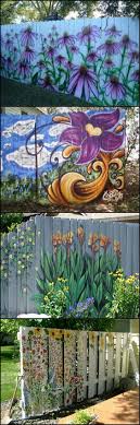 Tired Of Your Old Paling Fence Would Any Of These Help If You Re Tired Of Your Old Paling Fence You Might Find Some Inspir Garden Mural Fence Art Garden Art