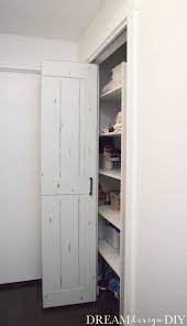 Diy Bifold Barn Door Transform A Closet Door For 15 With 1 4 Plywood Closet Door Makeover Bifold Closet Doors Bifold Barn Doors