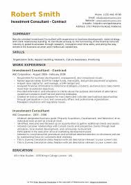 Conducting research by interviewing staff members, shareholders, and managers, and examining policies, financial statements, budgets, and other. Investment Consultant Resume Samples Qwikresume