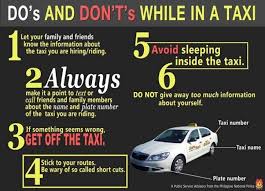 Dos Donts While Riding Taxi Philippines Taxi In Paris Taxi Safety Tips