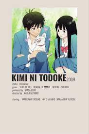 Kimi No Todoke Anime Minimalistic Poster Fwf In 2021 Romantic Comedy Anime Romance Anime Recommendations Comedy Anime