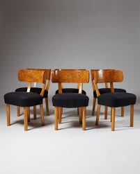 Set Of Dining Table And Six Chairs Birka Designed By Axel Einar Hjorth Sweden 1stdibs Com Table Dining Table Chair