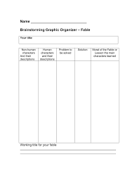 Students complete a reading assignment of a folk or fairy tale, and use this organizer to identify common themes. Fable Graphic Organizer Pdf Fill Online Printable Fillable Blank Pdffiller
