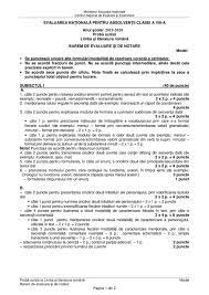 Primul subiect este notat cu 40 de puncte, iar cel de al doilea cu 36 de puncte. 43 Modele Oficiale Edu Evaluarea Nationala 2020 Limba Romana Clasa A 8 A Jitaruionelblog Pregatire Bac Si Evaluarea Nationala 2021 La Matematica Si Alte Materii Materiale Lectii Formule Exercitii Rezolvate Matematica Gimnaziu