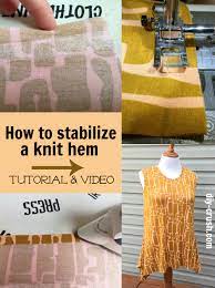 Learn how to stabilize a knit hem with fusible tape. Stabilize A Knit Hem With Fusible Tape Diy Crush