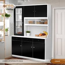 Dengan kabinet dapur di area dapur, kamu tidak perlu berjalan jauh untuk menyiapkan segala kebutuhan memasak. Jual Kitchen Set Lemari Sayur Lemari Dapur Rak Piring Minimalis 3 Pintu Kab Bogor Offo Living Tokopedia