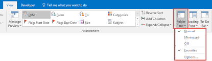 Outlook S Folder Navigation Pane Disappears