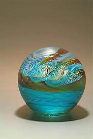 Pearl Paperweight By Robert Burch Art Glass Paperweight Available At Www Artfulhome Com Art Glass Paperweight Glass Art Glass Paperweights