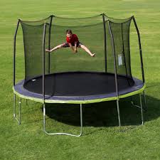Choose the best trampoline park for recreation. Skywalker 13 Round Trampoline With Safety Enclosure Reviews Wayfair