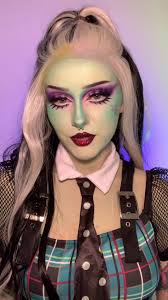 hi frankie stein!!!! i want to be a monser high character everyday tbh  PRODUCTS: @Mehron Makeup cream paints (code MADDY15) @BEAUTY BAY midnights  palette @Morphe Cosmetics sweet oasis palette