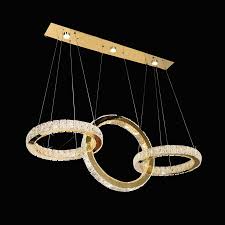Hanging chandelier ceiling lights chandeliers hanging light. Modern Led Crystal Chandelier Pendant Lamp Ceiling Lighting Rings