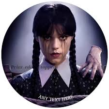 Wednesday Addams Cake Decoration