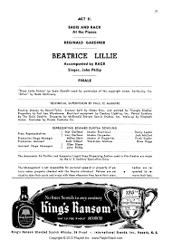 An Evening with Beatrice Lillie (Broadway, Booth Theatre, 1952)