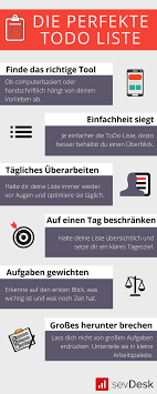 Todo Listen Das Einfachste Rezept Zur Selbstorganisation Einfach Tipps Infografik