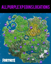 Fortnite introduces new xp coins to collect all around the island. All 24 Purple Xp Coin Locations Week 1 6 Fortnite Chapter 2 Season 2 Fortnitebr
