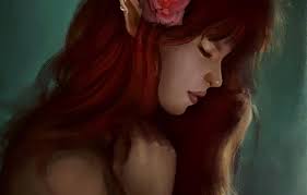 Even though i have had to stop doing classes, i am still available for murals or smaller projects. Wallpaper Flower Girl Elf Rose Art Profile Red Elf Ears Images For Desktop Section Fantastika Download