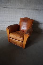 Check spelling or type a new query. Vintage Distressed Cognac Leather French Club Chair 1930s At 1stdibs