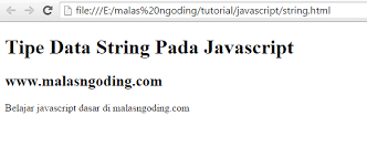 Maybe you would like to learn more about one of these? Belajar Javascript Part 5 Mengenal Tipe Data Pada Javascript