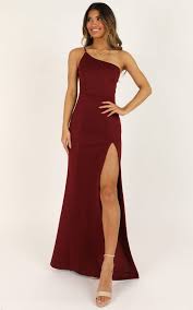 No Ones Fault Dress In Wine Showpo In 2020 Strapless Dress Formal Dresses Occasion Dresses