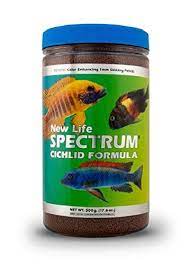 19 98 new life spectrum cichlid formula 1mm sinking freshwater pet food 500gm food animals cichlids dry cat food