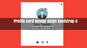 To make your websites look more modern and trendy you can use css checkboxes. User Profile Card Design Usign Bootstrap 4