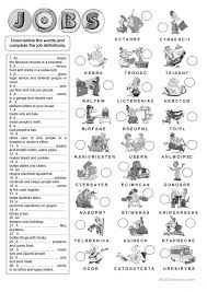 Job Descriptions Job Description Vocabulary Practice Job