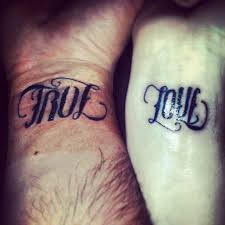 Ambigram Tattoo True Love For Me And The Hubs Maybe In White Ink Ambigram Tattoo True Love Tattoo Ambigram