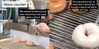 Is drinking a big papi by commonwealth brewing company at krispy kreme doughnuts. A Krispy Kreme Employee Put 25 Layers Of Glaze On A Donut