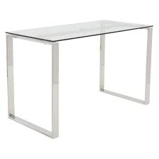 Euro Style Diego Glass Desk Glass Desk Glass Office Desk Modern Best Home Office Desk