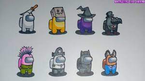 How To Draw Skin Among Us Is Super Nice And Easy Game Character Game Character Drawings Character Drawing