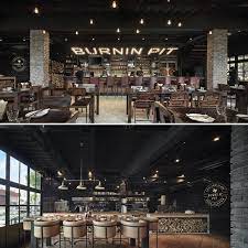 Burninpit Is An America Bbq Restaurant In Kuala Lumpur With Interiors By Palladioint It Em Bbq Restaurant Bbq Restaurant Design Restaurant Design Inspiration