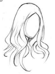 The line should overlap the ear. Easy Long Hair Cute Girl Drawings Novocom Top