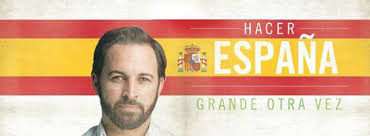 Posters de VOX apropiándose del slogan de Donald Trump