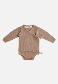 Knitting grab your knitting needles and some yarn to get started. Miann Co Baby Knit Wrap Bodysuit Taupe Miann Co