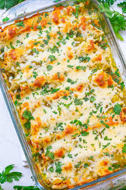 Salsa Verde Chicken Enchiladas Averie Cooks Recipe In 2020 Salsa Verde Chicken Enchiladas Salsa Verde Chicken Chicken Enchilada Recipe